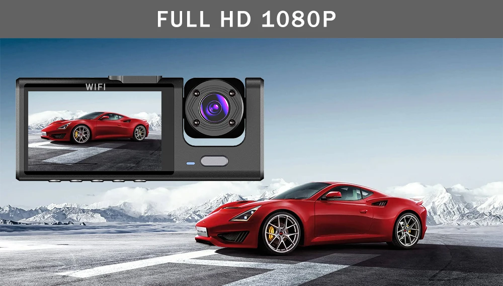 WiFi 3 Channel Car DVR