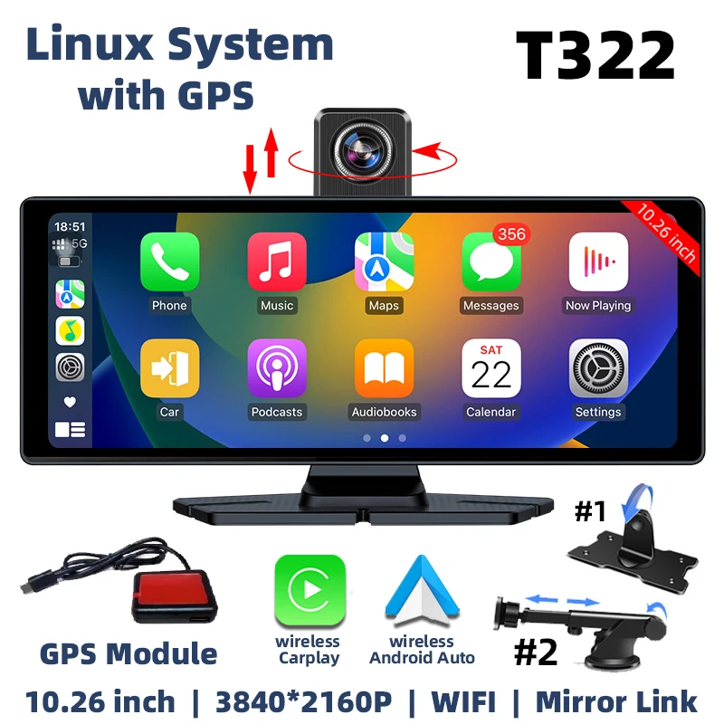 T322-4K GPS
