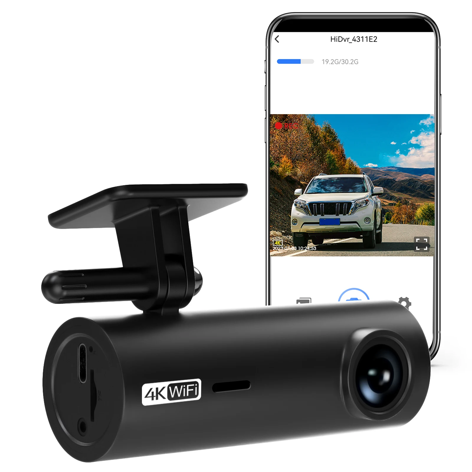 4K Car Dash Cam DVR Recorder
