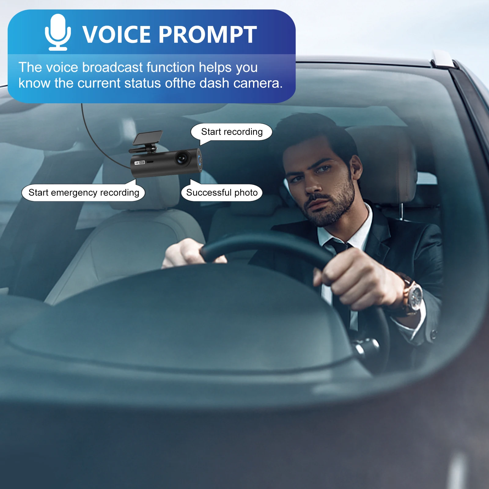 4K Car Dash Cam DVR Recorder