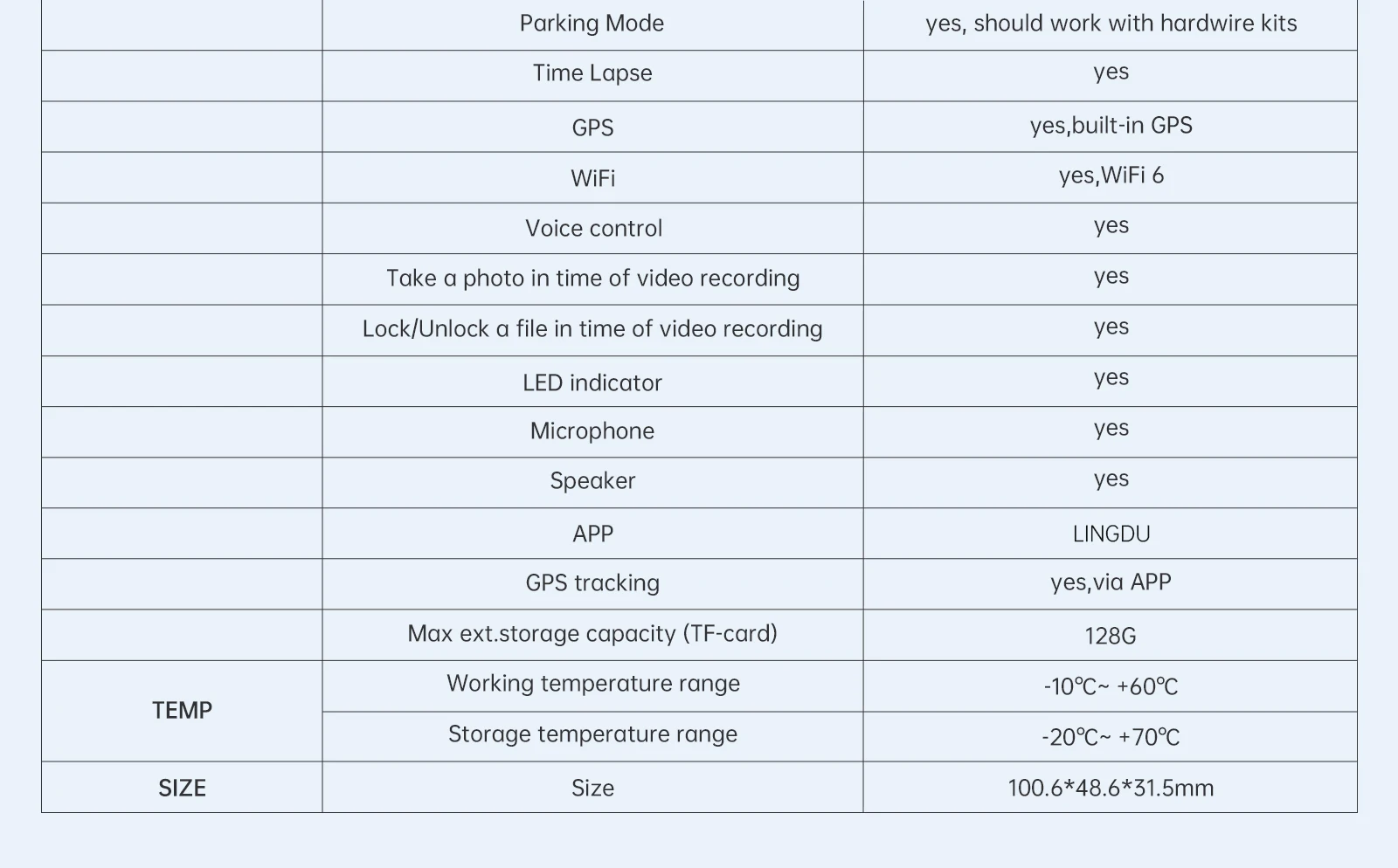 LINGDU 4K Dash Cam D500 Ultra HD Front Car Camera