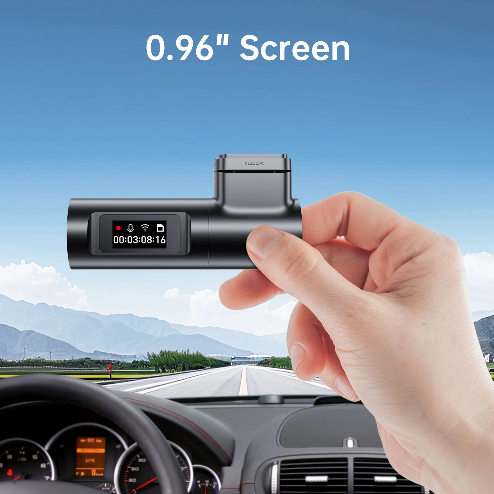 LINGDU 4K Dash Cam D500 Ultra HD Front Car Camera