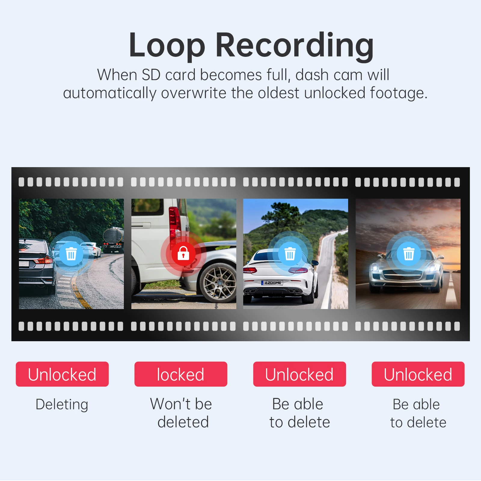 LINGDU 4K Dash Cam D500 Ultra HD Front Car Camera