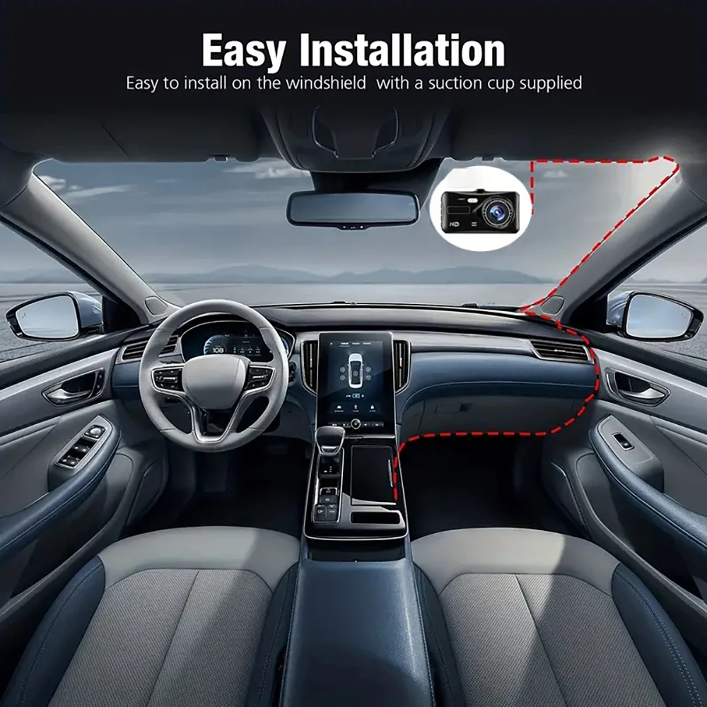 4-inch 1080P Dash Cam for Cars Touch Screen Car DVR Video Recorder 4-inch 1080P Dash Cam for Cars Touch Screen Car DVR Video Recorder
