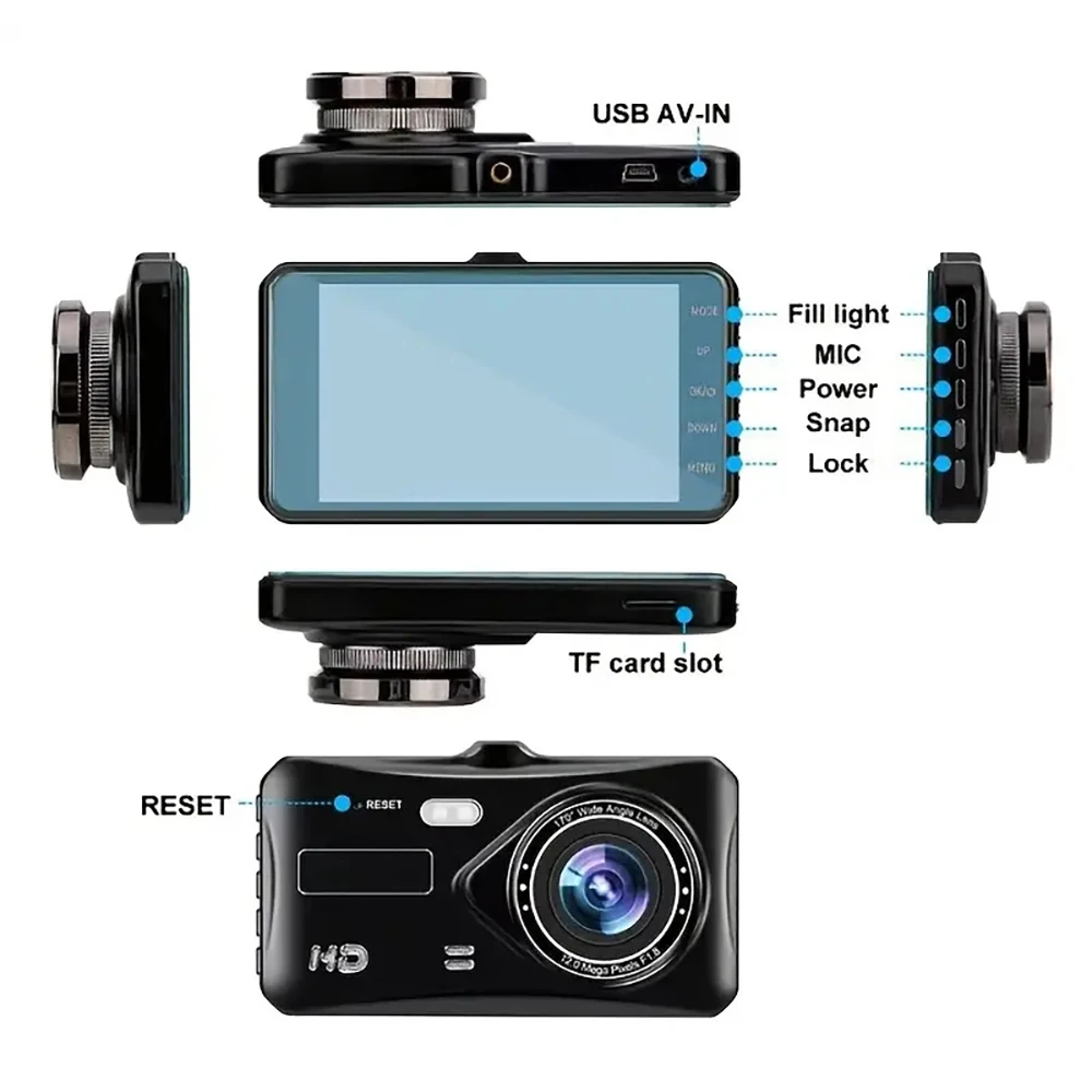 4-inch 1080P Dash Cam for Cars Touch Screen Car DVR Video Recorder 4-inch 1080P Dash Cam for Cars Touch Screen Car DVR Video Recorder