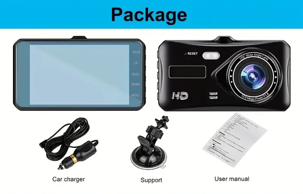 4-inch 1080P Dash Cam for Cars Touch Screen Car DVR Video Recorder 4-inch 1080P Dash Cam for Cars Touch Screen Car DVR Video Recorder