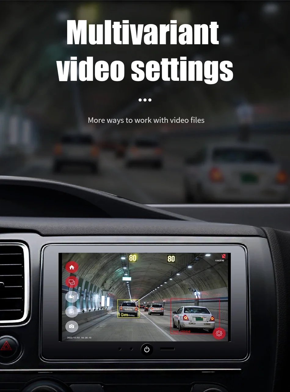 Universal 2K Full HD USB CAR ADAS Car DVR Dash Cam