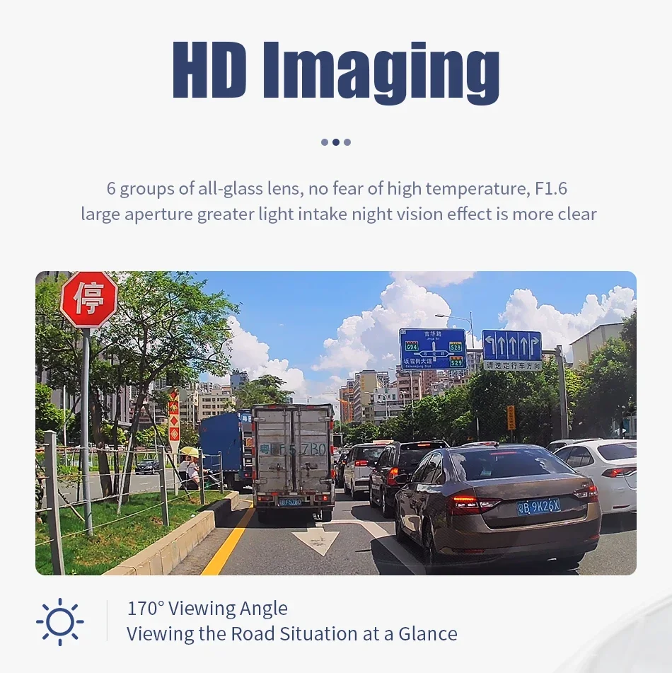 Universal 2K Full HD USB CAR ADAS Car DVR Dash Cam