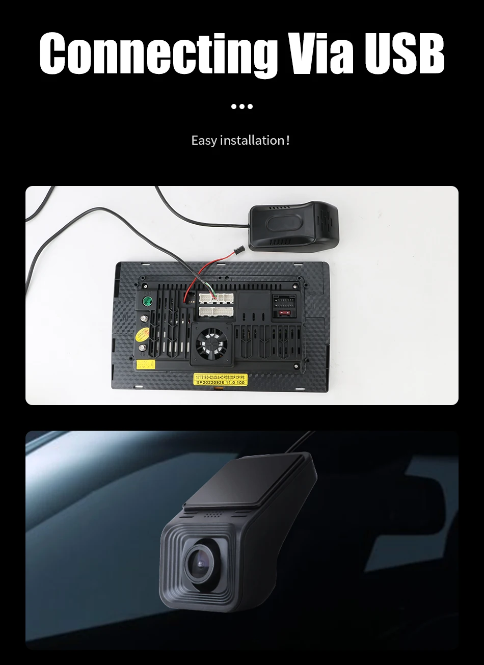 Jansite 2K USB Car DVR ADAS 1440P Dash Cam Recorder