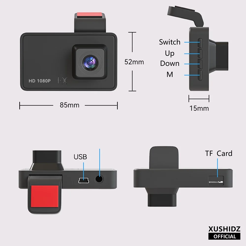 Night Vision Car DVR Vehicle Recorder Car Camera G-sensor HDR DVR  Loop Recording Dashcam
