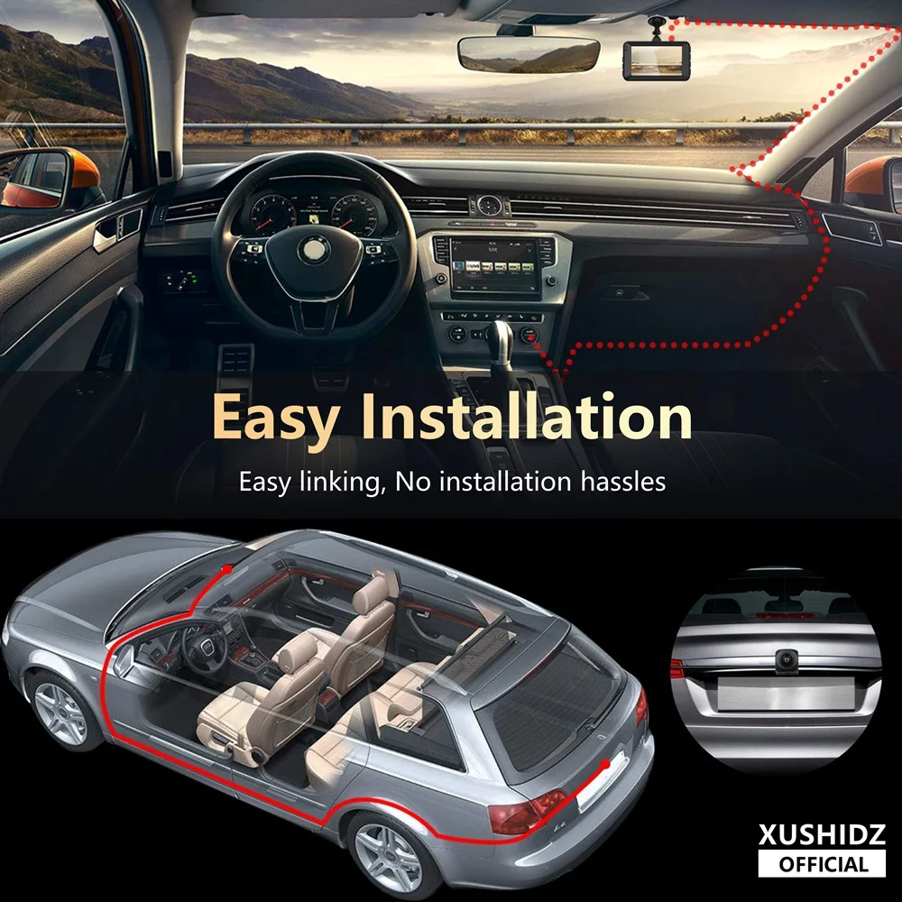 Night Vision Car DVR Vehicle Recorder Car Camera G-sensor HDR DVR  Loop Recording Dashcam