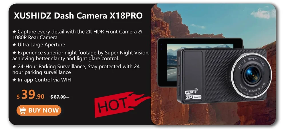 Night Vision Car DVR Vehicle Recorder Car Camera G-sensor HDR DVR  Loop Recording Dashcam