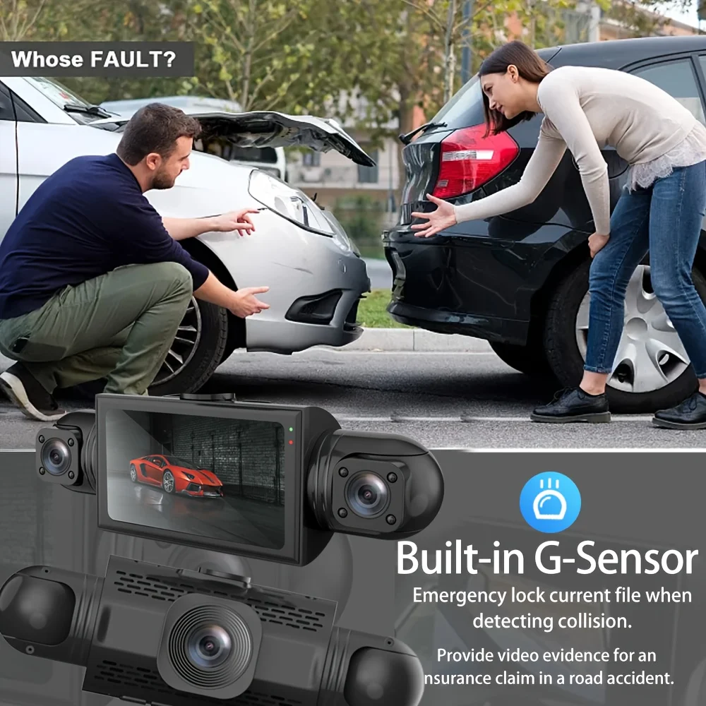 4 Way Dash Cam