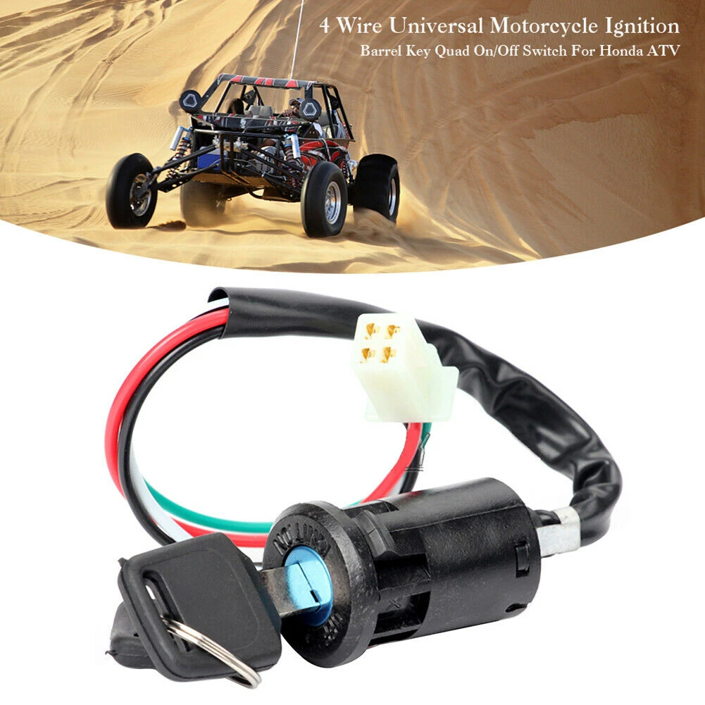Motorcycle Ignition Switch + Keys Scooter Accessories