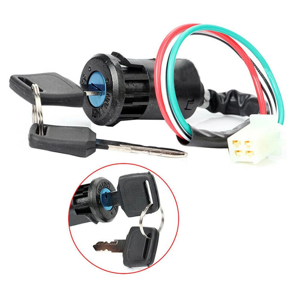 Motorcycle Ignition Switch + Keys Scooter Accessories