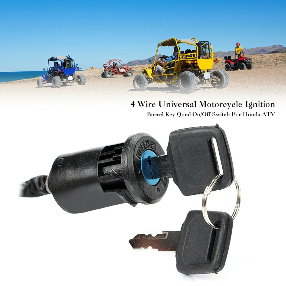 Motorcycle Ignition Switch + Keys Scooter Accessories