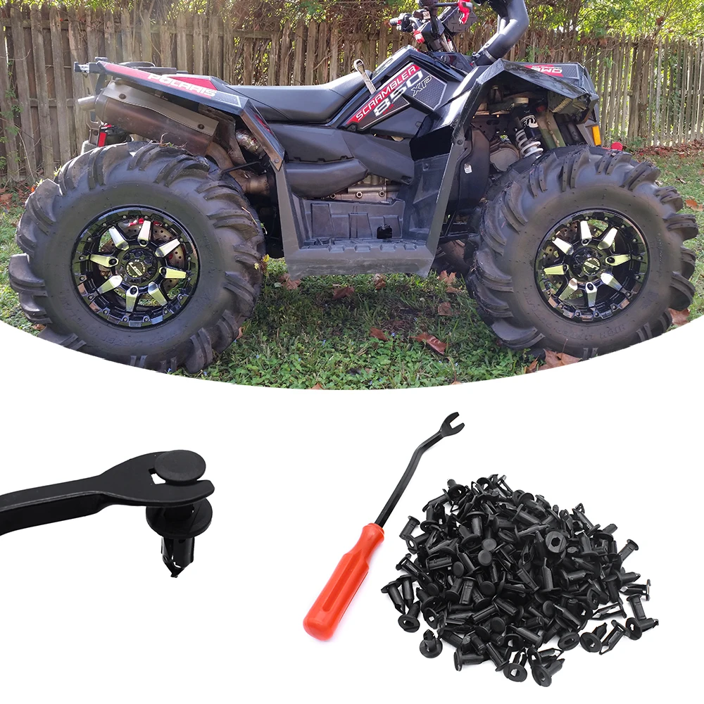 100pcs ATV UTV Plastic Fender Clips
