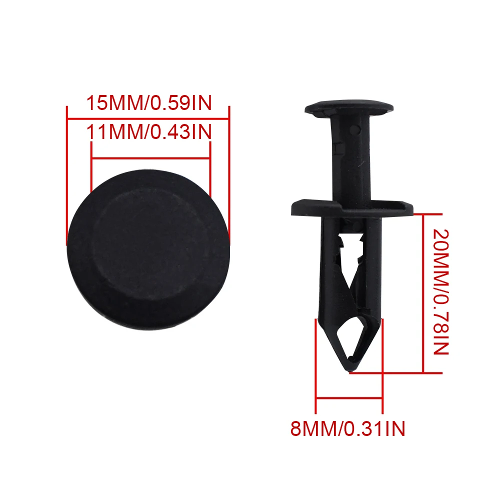 100pcs ATV UTV Plastic Fender Clips