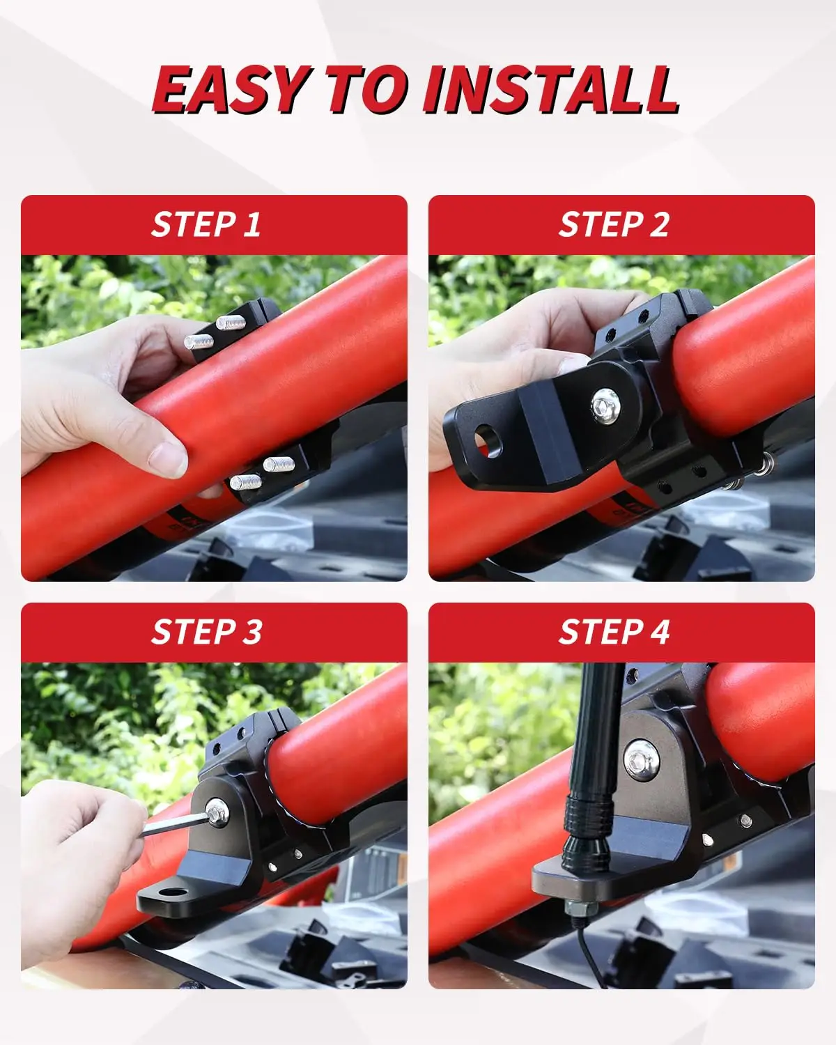 UTV LED Whip Light Mounts