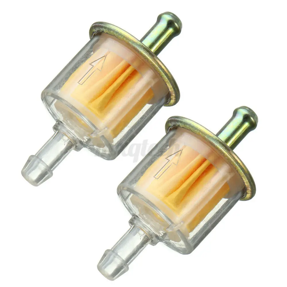 2PCS Universal Petrol Inline Fuel Filter