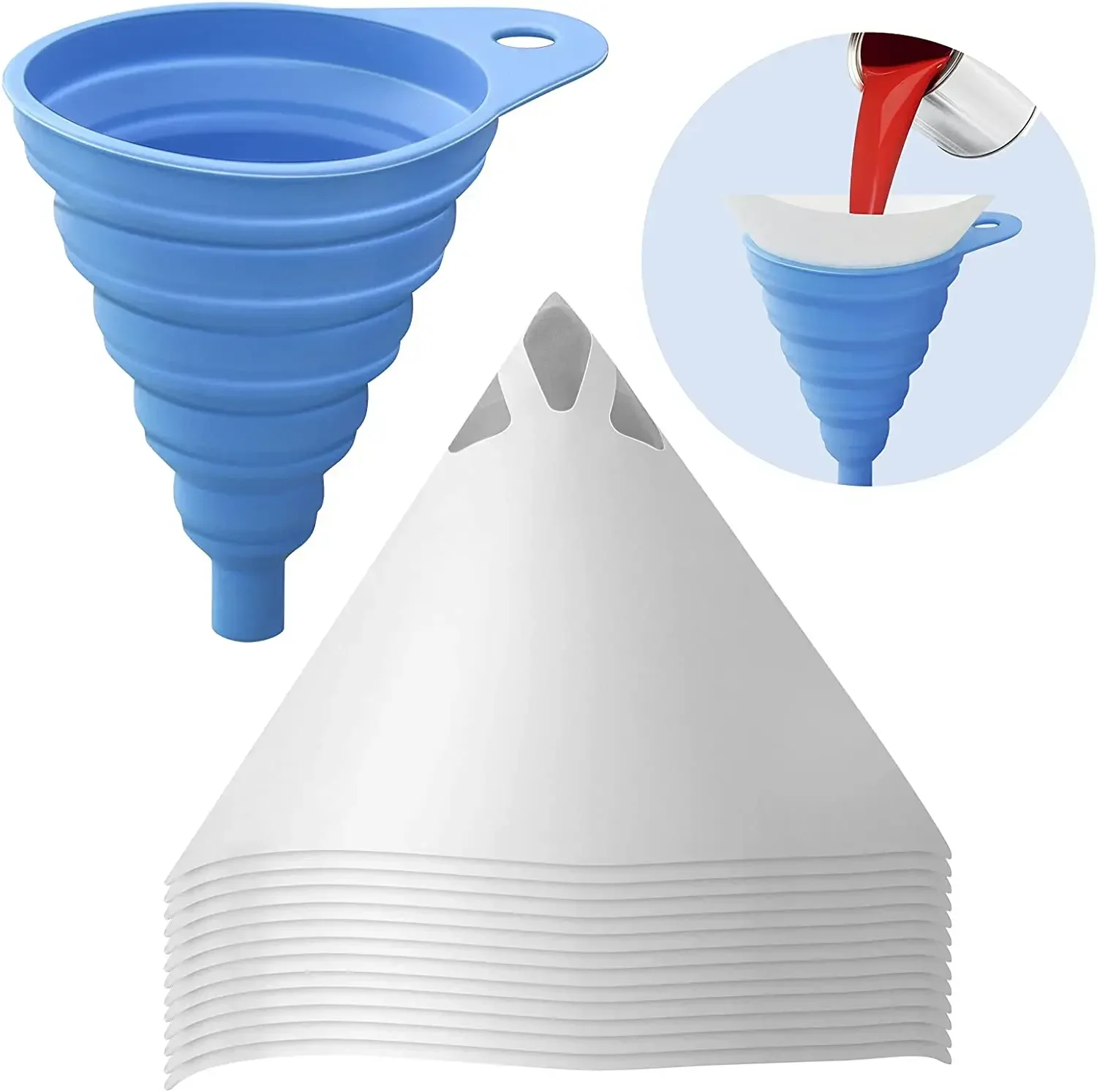 300pcs Car Disposable Paper Filter