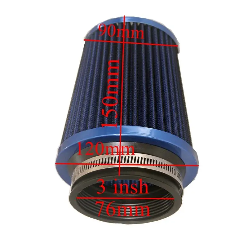 Car 76mm Air Filter Car Racing Sport Air Filter Breather Car 76mm Air Filter Car Racing Sport Air Filter Breather