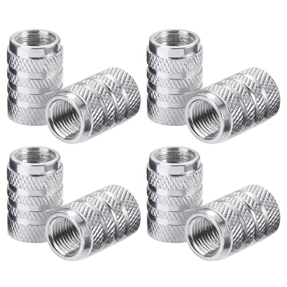 4Pcs Knurling Style Tire Valve Cap