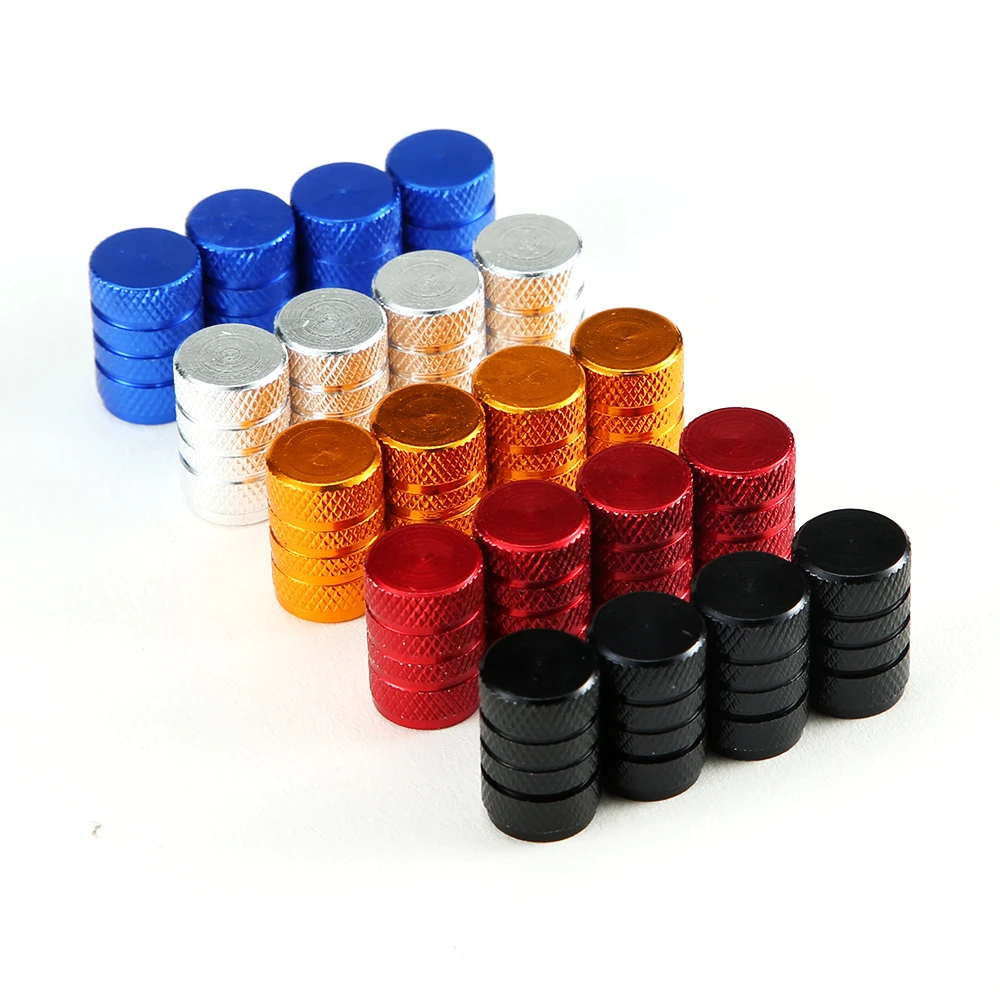 4Pcs Knurling Style Tire Valve Cap