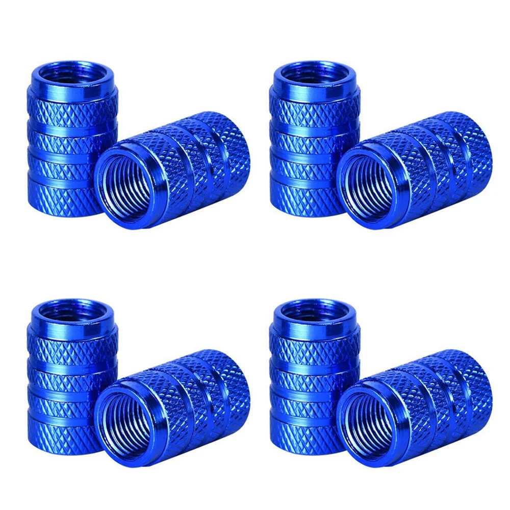 4Pcs Knurling Style Tire Valve Cap