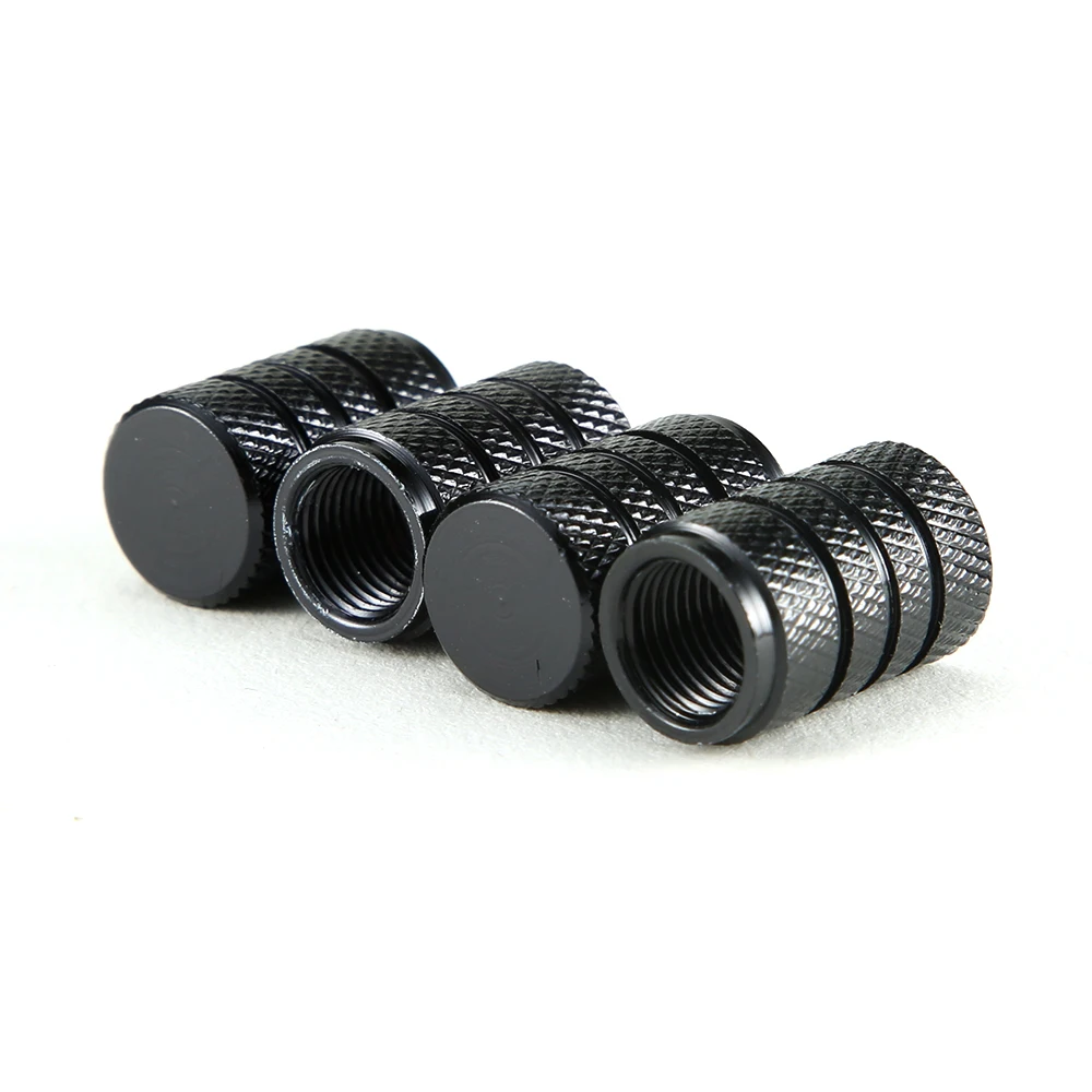 4Pcs Knurling Style Tire Valve Cap