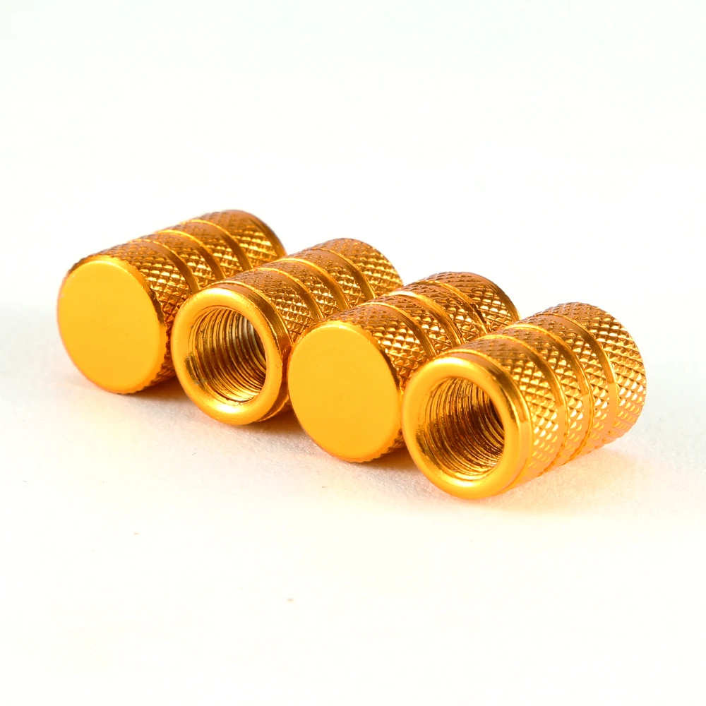 4Pcs Knurling Style Tire Valve Cap