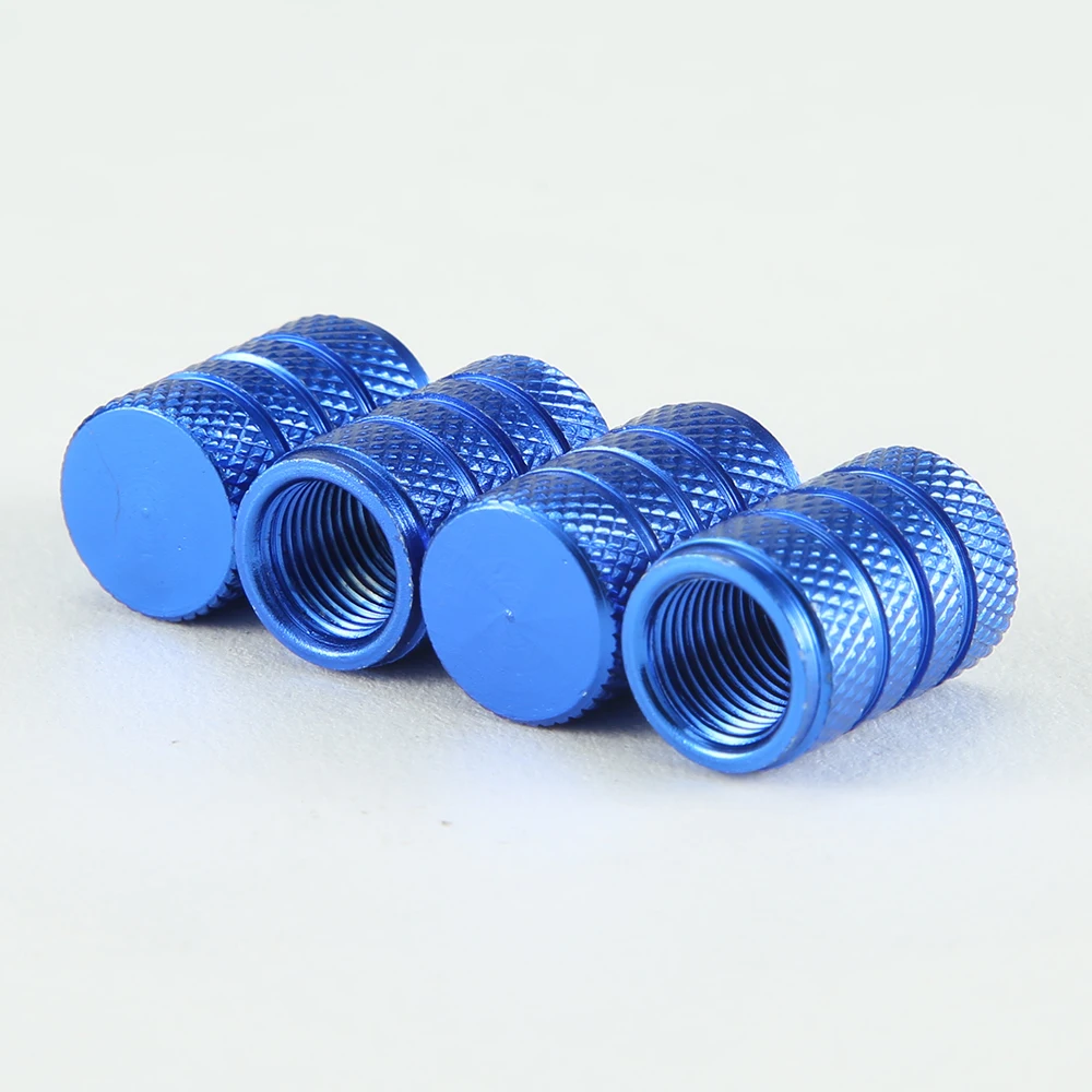 4Pcs Knurling Style Tire Valve Cap