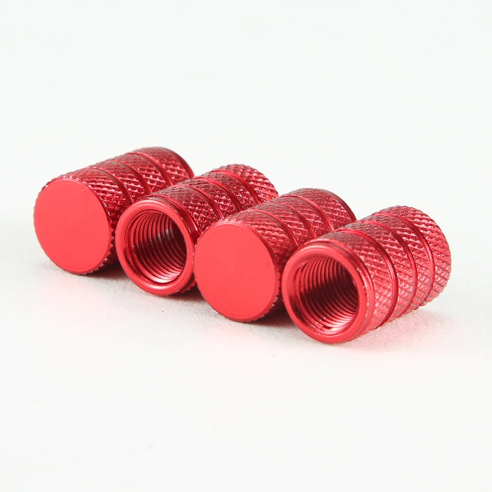 4Pcs Knurling Style Tire Valve Cap