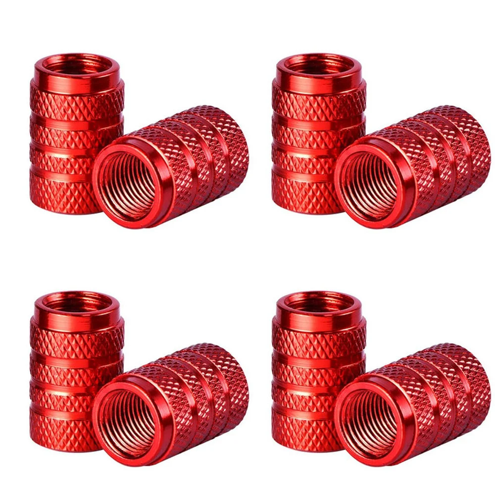4Pcs Knurling Style Tire Valve Cap
