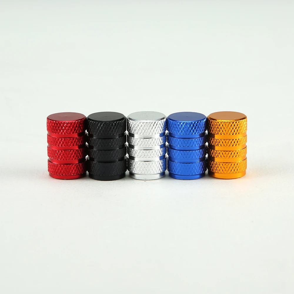 4Pcs Knurling Style Tire Valve Cap