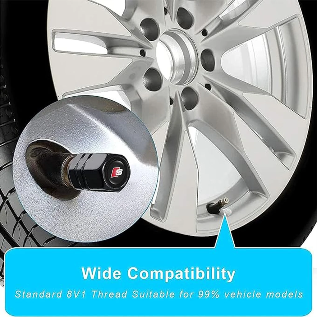 4PCS Copper Car Wheel Tire Valve