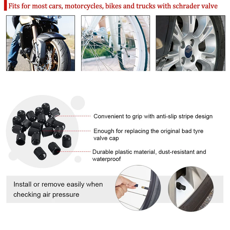 Universal Car Valve Cap Plastic Wheel Tire