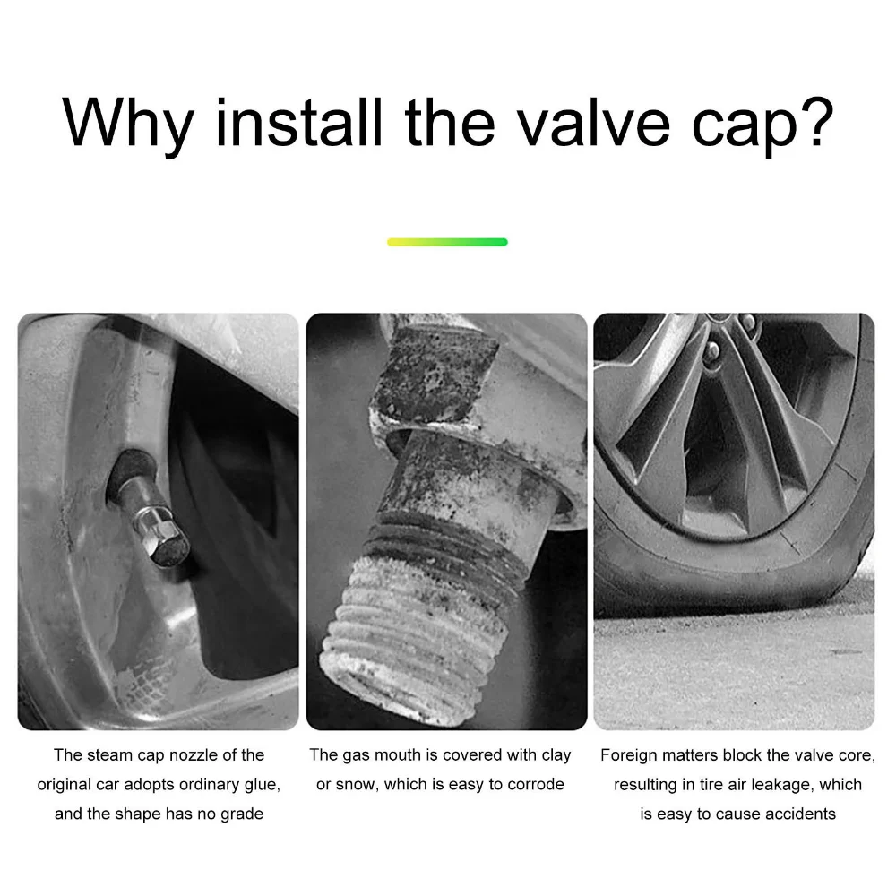 1-20Pcs Car Luminous Tire Valve Cap