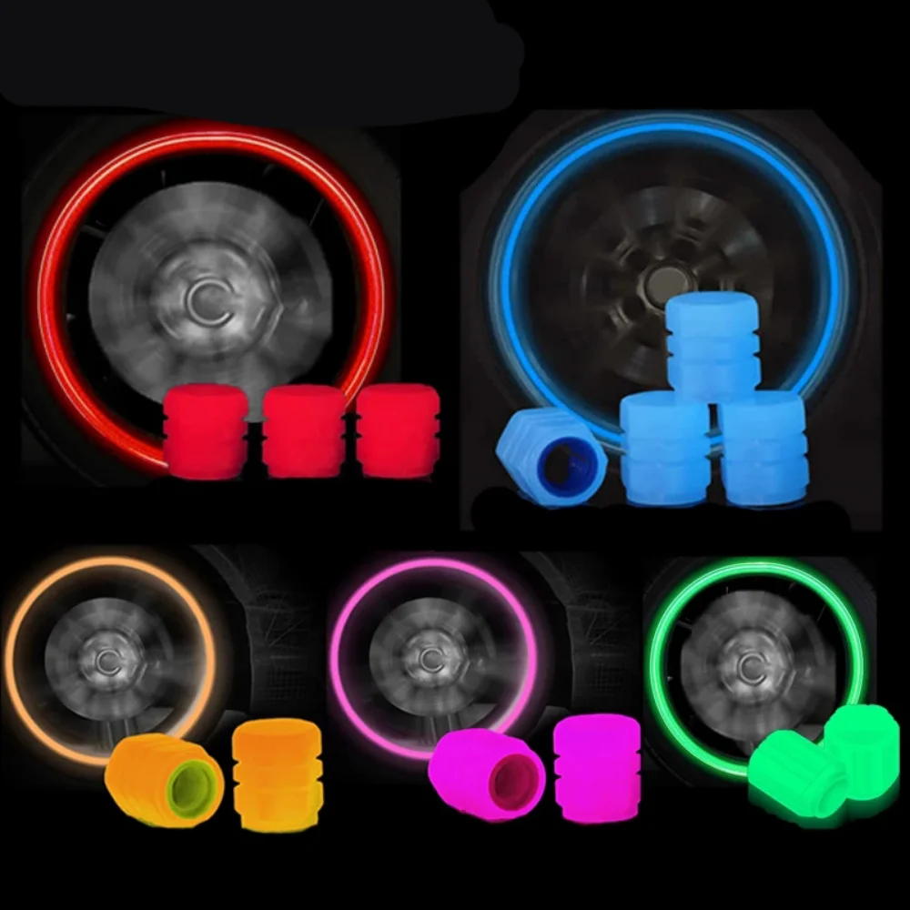 1-20Pcs Car Luminous Tire Valve Cap