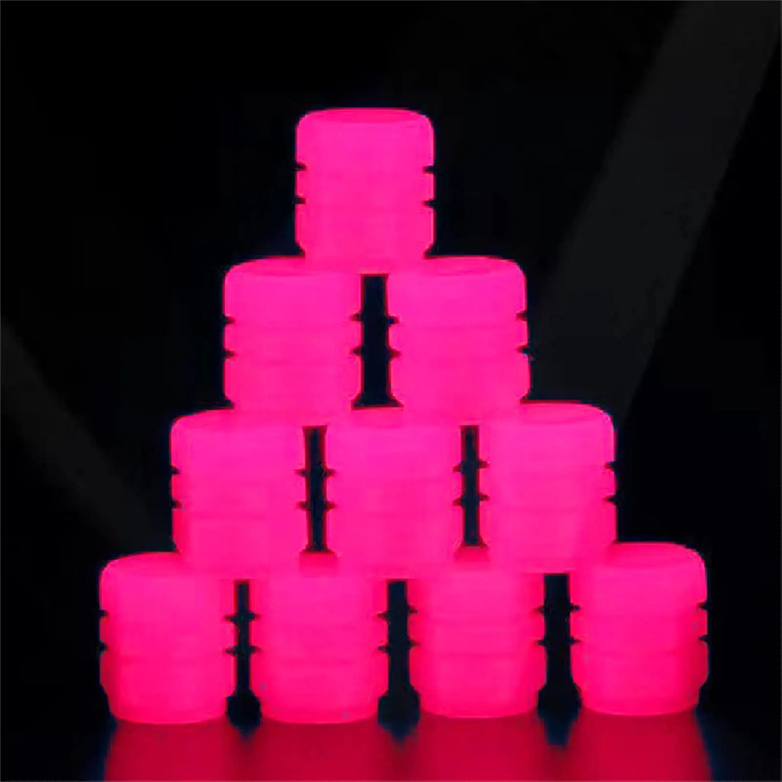 Luminous Valve Caps Fluorescent Green Blue Night Glowing Luminous Valve Caps Fluorescent Green Blue Night Glowing