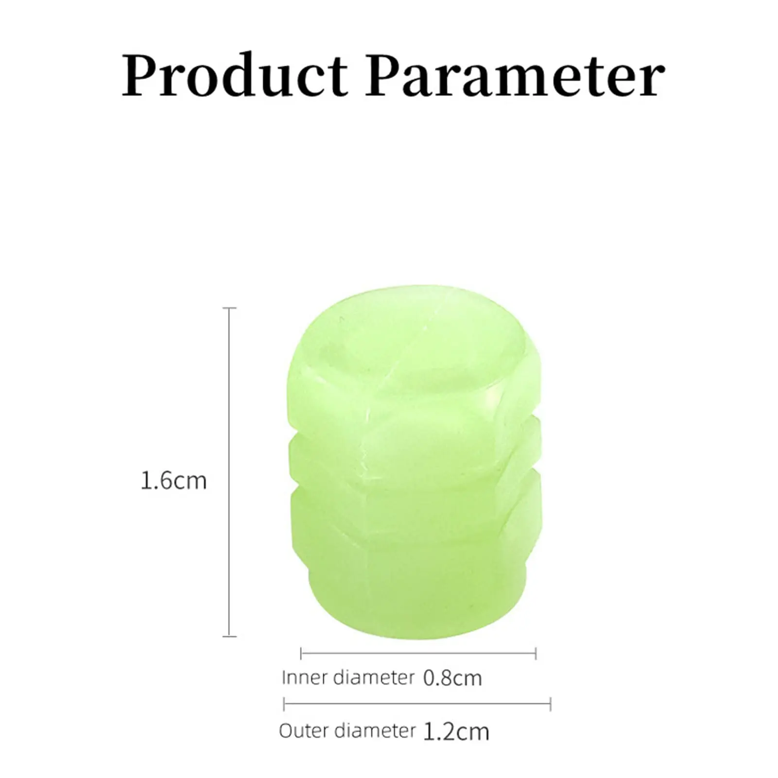 Luminous Valve Caps Fluorescent Green Blue Night Glowing Luminous Valve Caps Fluorescent Green Blue Night Glowing