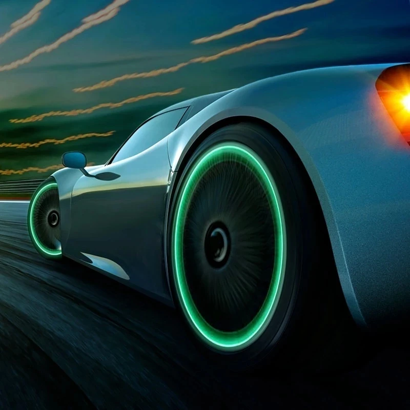 Luminous Tire Valve Caps 6 Colors