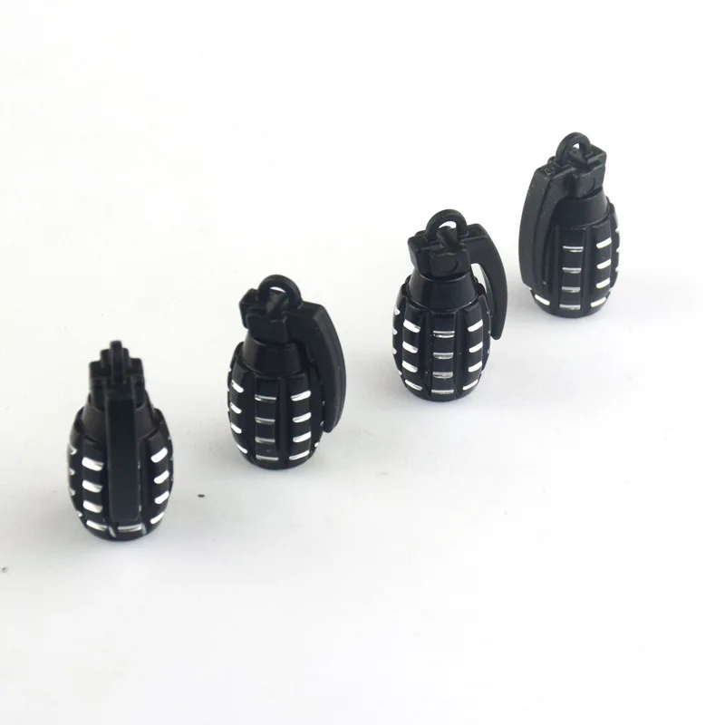 4pcs Aluminum Car Tire Valve Cap Grenade