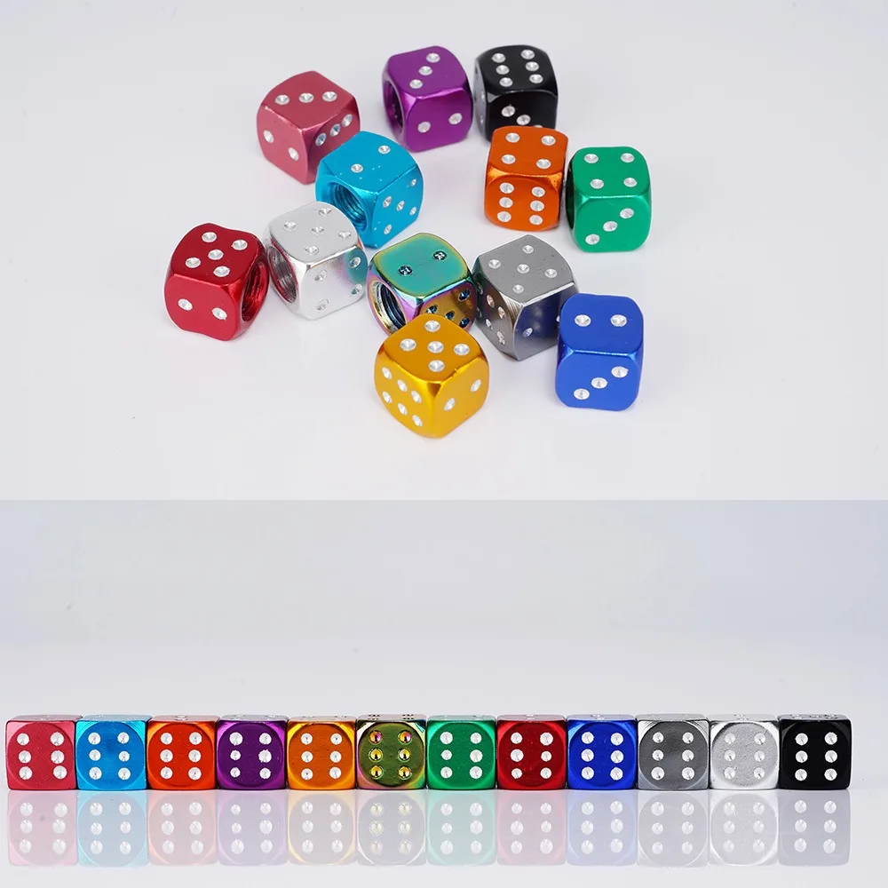 Aluminum Dice Tire Valve Caps