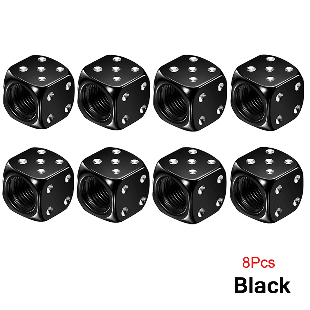 8Pcs black