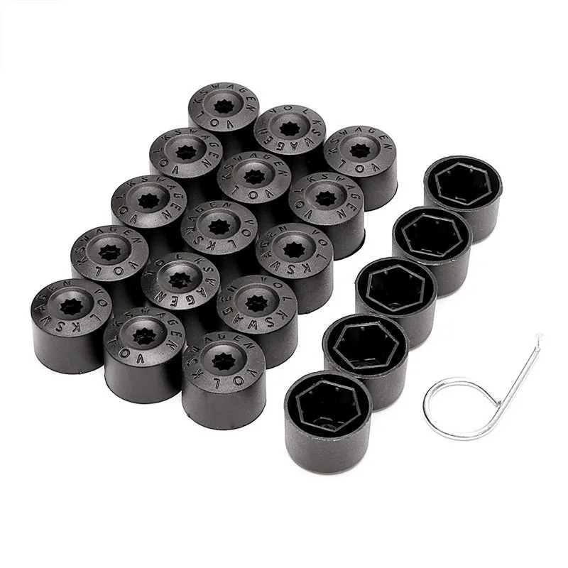 20Pcs Car Wheel Cover Hub Nut Bolt Covers Cap 17mm