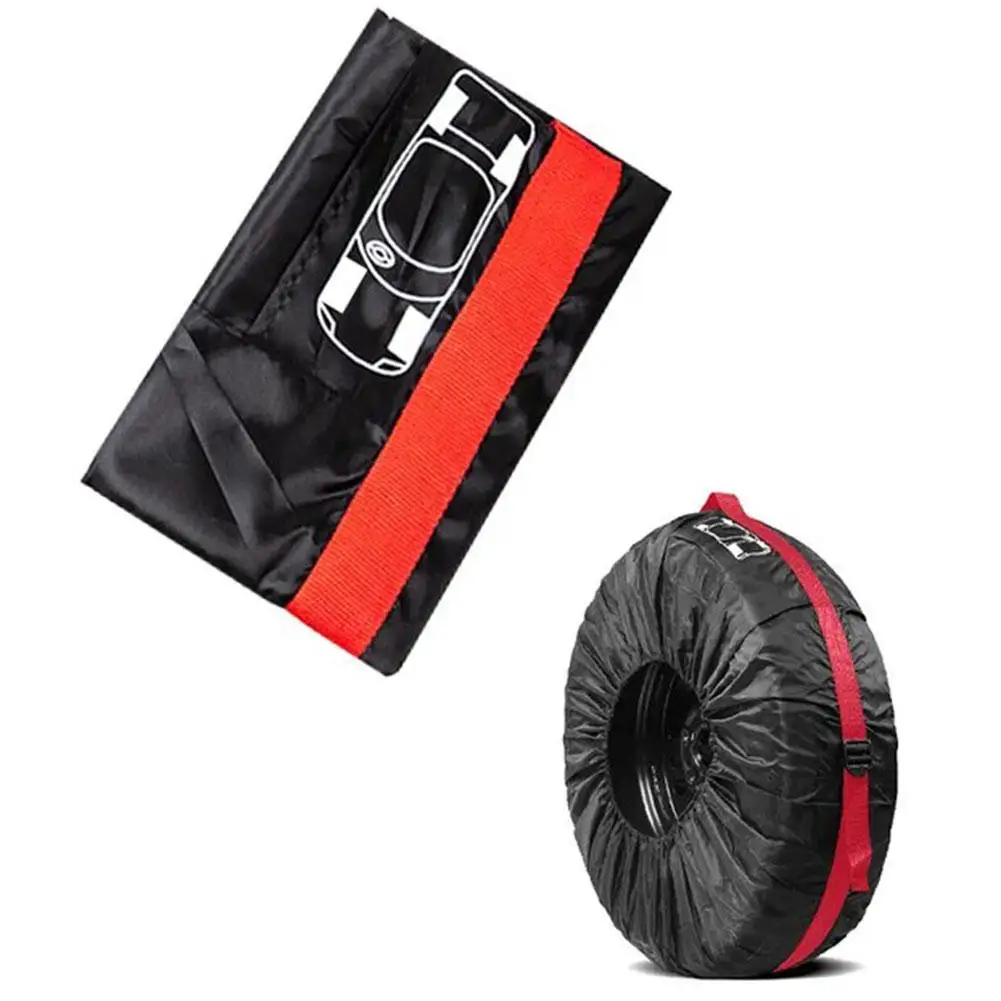 1PCS Car Spare Tire Cover Case Polyester Auto Wheel Tire Storage Bags