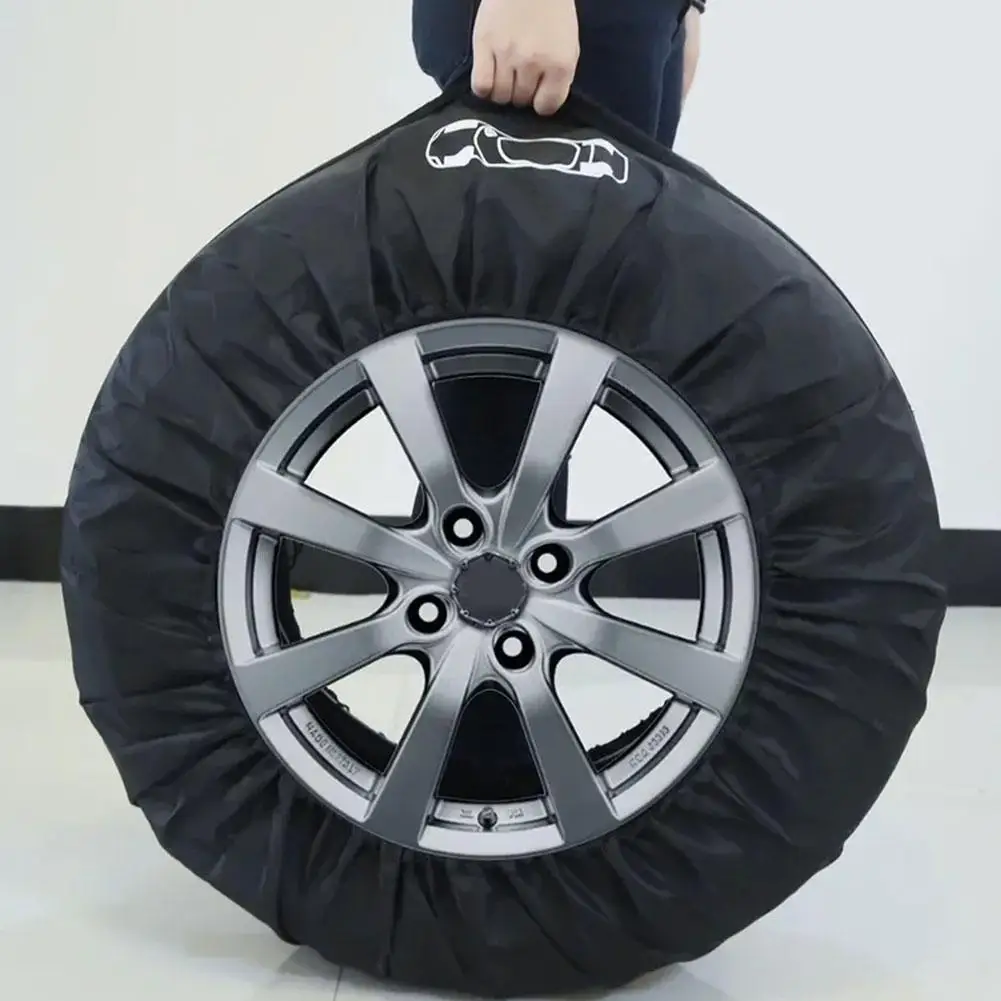 1PCS Car Spare Tire Cover Case Polyester Auto Wheel Tire Storage Bags