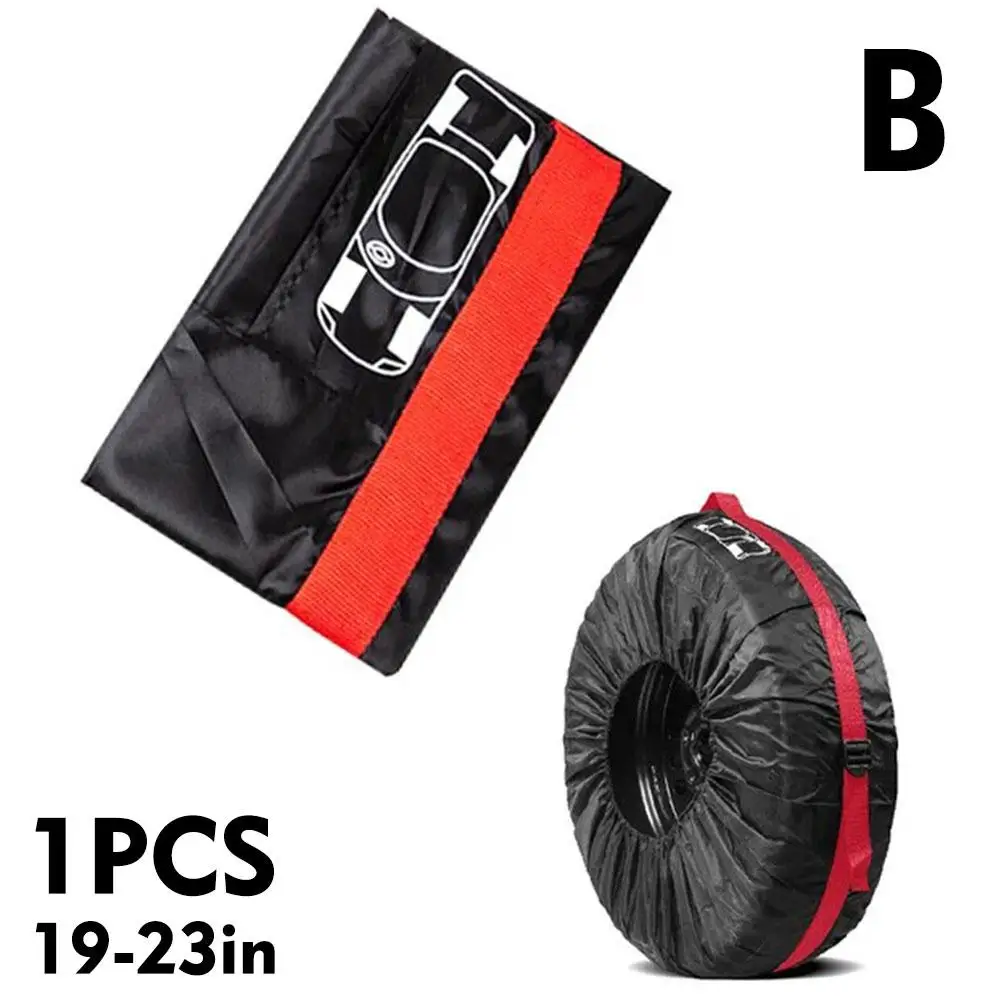1PCS Car Spare Tire Cover Case Polyester Auto Wheel Tire Storage Bags