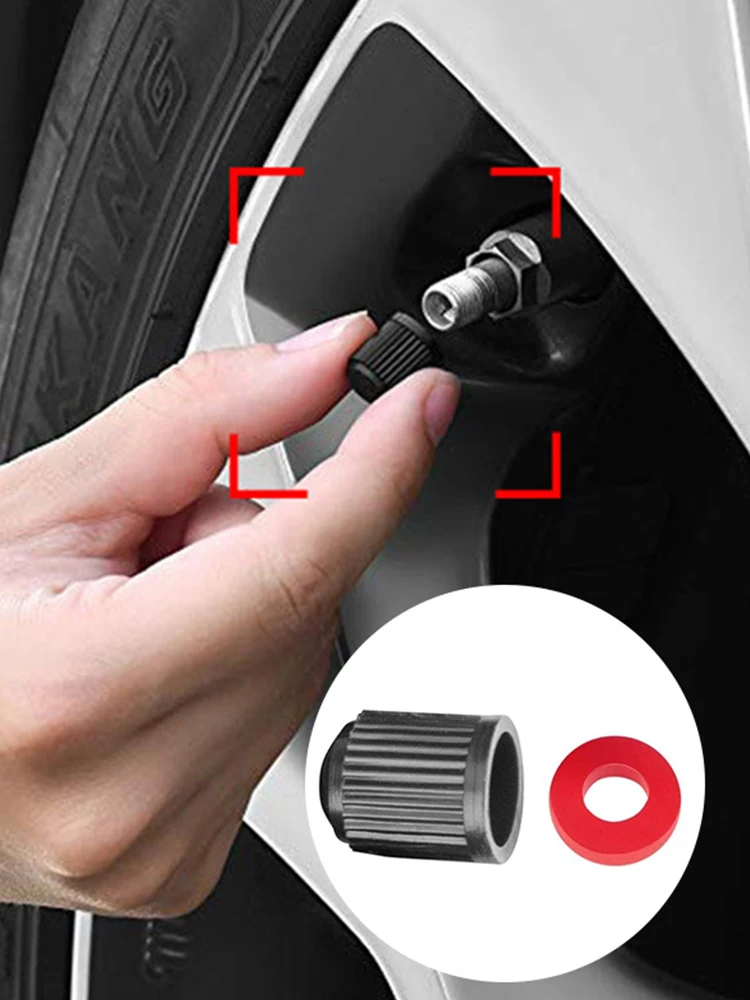 Tire Valve Dust Caps Stem Covers Plastic Car Wheel Tire Valve